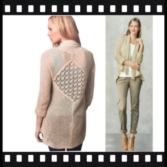 CABI Teacher's Pet Open Cardigan Golden Tan Sz M #287 EUC - Picture 1 of 7